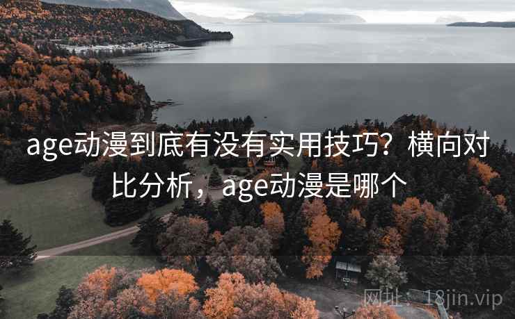 age动漫到底有没有实用技巧？横向对比分析，age动漫是哪个