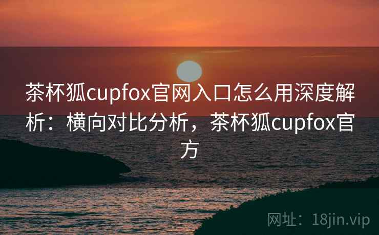 茶杯狐cupfox官网入口怎么用深度解析：横向对比分析，茶杯狐cupfox官方