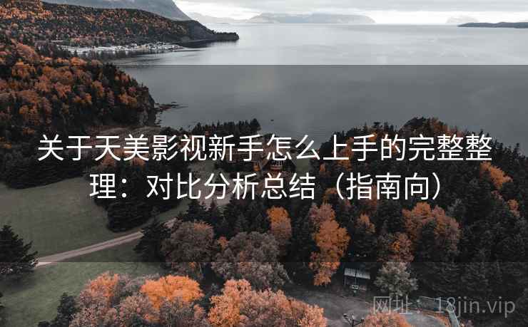 关于天美影视新手怎么上手的完整整理：对比分析总结（指南向）
